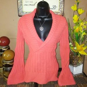 Chunky Knit Wrap Sweater.